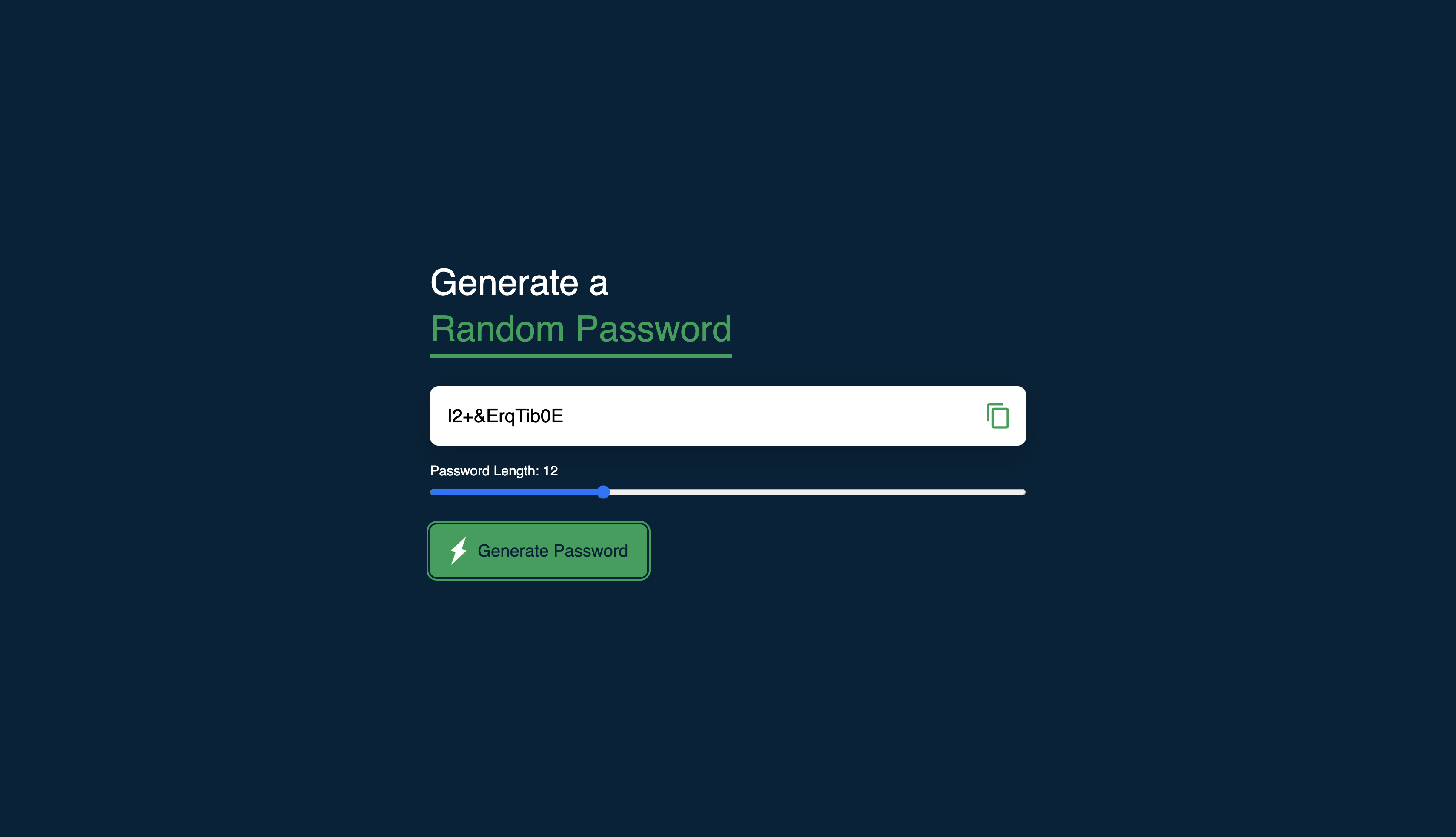 Password Generator